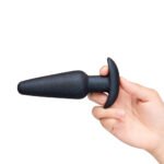 b-Vibe Hefty Weighted Silicone Anal Plug – Black - Image 7