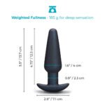 b-Vibe Hefty Weighted Silicone Anal Plug – Black - Image 8