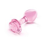 b-Vibe Pink Roses Borosilicate Glass Anal Plug Training Set – Light Pink - Image 8