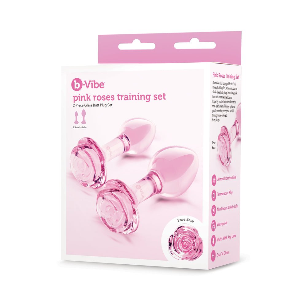 b-vibe-pink-roses-training-plug-set b-Vibe Pink Roses Training Plug Set - Image 1