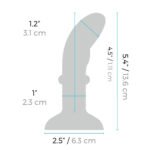 b-Vibe Remote Control Rimming P-Spot Plug – Blue Silicone Anal Plug - Image 4