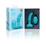 b-Vibe Remote Control Rimming P-Spot Plug – Blue Silicone Anal Plug - Image 9