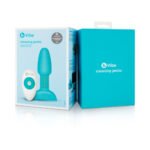 b-Vibe Rimming Petite Rotating and Vibrating Remote Control Plug Teal - Image 8