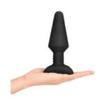 b-Vibe Rimming XL Rotating and Vibrating Remote Control Plug Black - Image 5