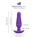 b-Vibe Rookie Beginner Anal Plug – Purple - Image 8