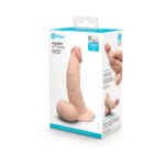 b-Vibe Slipskin Realistic Silicone Dildo 6.5 in. Curved Cream