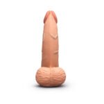 b-Vibe Slipskin Realistic Silicone Anal Dildo 6.5 in. Mocha - Image 2