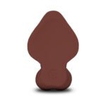 b-Vibe Slipskin Realistic Silicone Dildo 8 in. Curved Brown - Image 5