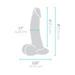 b-Vibe Slipskin Realistic Silicone Dildo 8 in. Curved Brown - Image 10