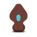 b-Vibe Slipskin Realistic Silicone Dildo 9 in. Curved Brown - Image 6