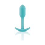 b-Vibe Snug Plug 1 Weighted Silicone Anal Plug Mint - Image 3