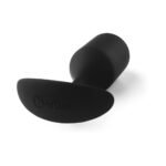 b-Vibe Snug Plug 4 Weighted Silicone Anal Plug Black - Image 5