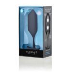 b-Vibe Snug Plug 5 Weighted Silicone Anal Plug Black