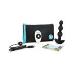 b-Vibe Triplet Rechargeable Remote-Controlled Vibrating Anal Beads Plug Black - Image 6