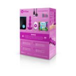 b-Vibe Triplet Rechargeable Remote-Controlled Vibrating Anal Beads Plug Fuchsia - Image 4