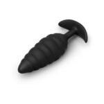 b-Vibe Twist Texture Plug Large Vibrating Rechargeable Black Anal Plug - Image 5