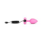b-Vibe Vibrating Heart Anal Plug with Heart-Shaped Jewel Base Small/Medium Pink - Image 9