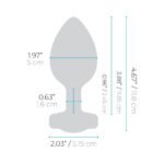 b-Vibe Vibrating Jewel Rechargeable Remote-Controlled Anal Plug Black Diamond XX-Large - Image 7