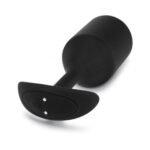 b-Vibe Vibrating Snug Plug 5 Rechargeable Weighted Silicone Anal Plug Black - Image 6