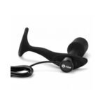 b-Vibe Vibrating Snug & Tug Rechargeable Silicone Anal Plug with Cock Ring Medium Black - Image 2