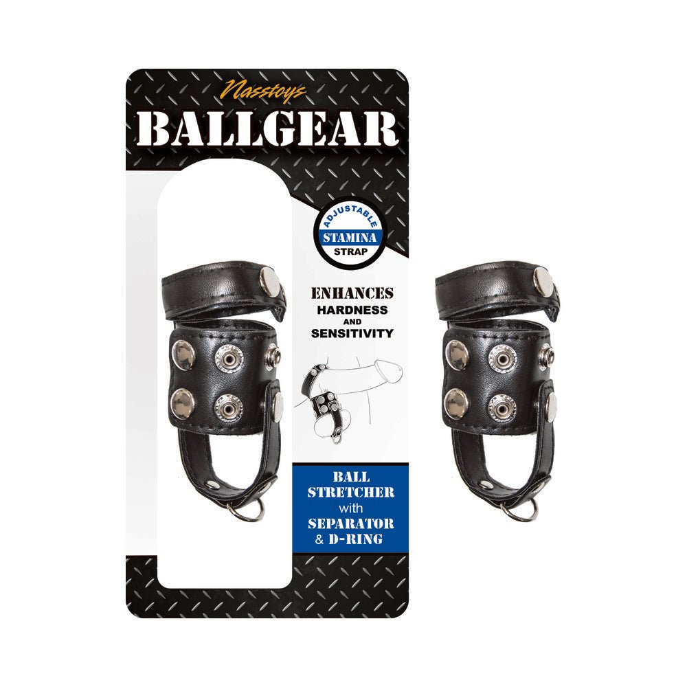 ballgear-ball-stretcher-with-separator-d-ring-black Ballgear Ball Stretcher With Separator & D-Ring - Black - Image 1