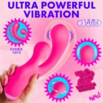 BANG! Gyro Rabbit Silicone Vibrator Pink - Image 8