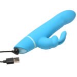 BANG! Silicone Rabbit Vibrator – Blue - Image 7