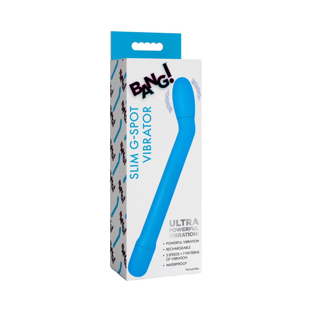 bang-slim-g-spot-vibrator-blue BANG! Slim G-Spot Vibrator Blue - Image 1
