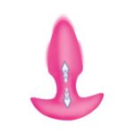 BANG! Thrusting & Vibrating Silicone Anal Plug – Hot Pink - Image 3