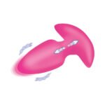 BANG! Thrusting & Vibrating Silicone Anal Plug – Hot Pink - Image 4