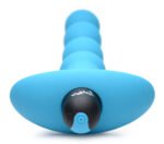 Bang - Vibrating Silicone Anal Beads and Remote  Control - Blue - Image 6