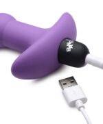 Bang - Vibrating Silicone Anal Beads and Remote Control - Purple - Image 7
