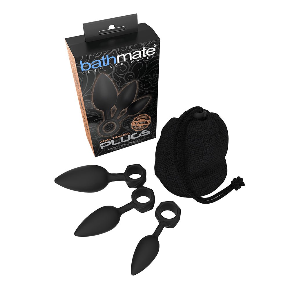 bathmate-anal-training-plugs-4-piece-kit Bathmate Anal Training Plugs 4-Piece Kit – Black Body-Safe Silicone - Image 1