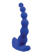 Beaded Pleasure Blue Rechargeable Vibrating Vibrator with Remote Control