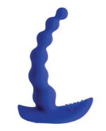 Beaded Pleasure Blue Rechargeable Vibrating Vibrator with Remote Control - Image 5
