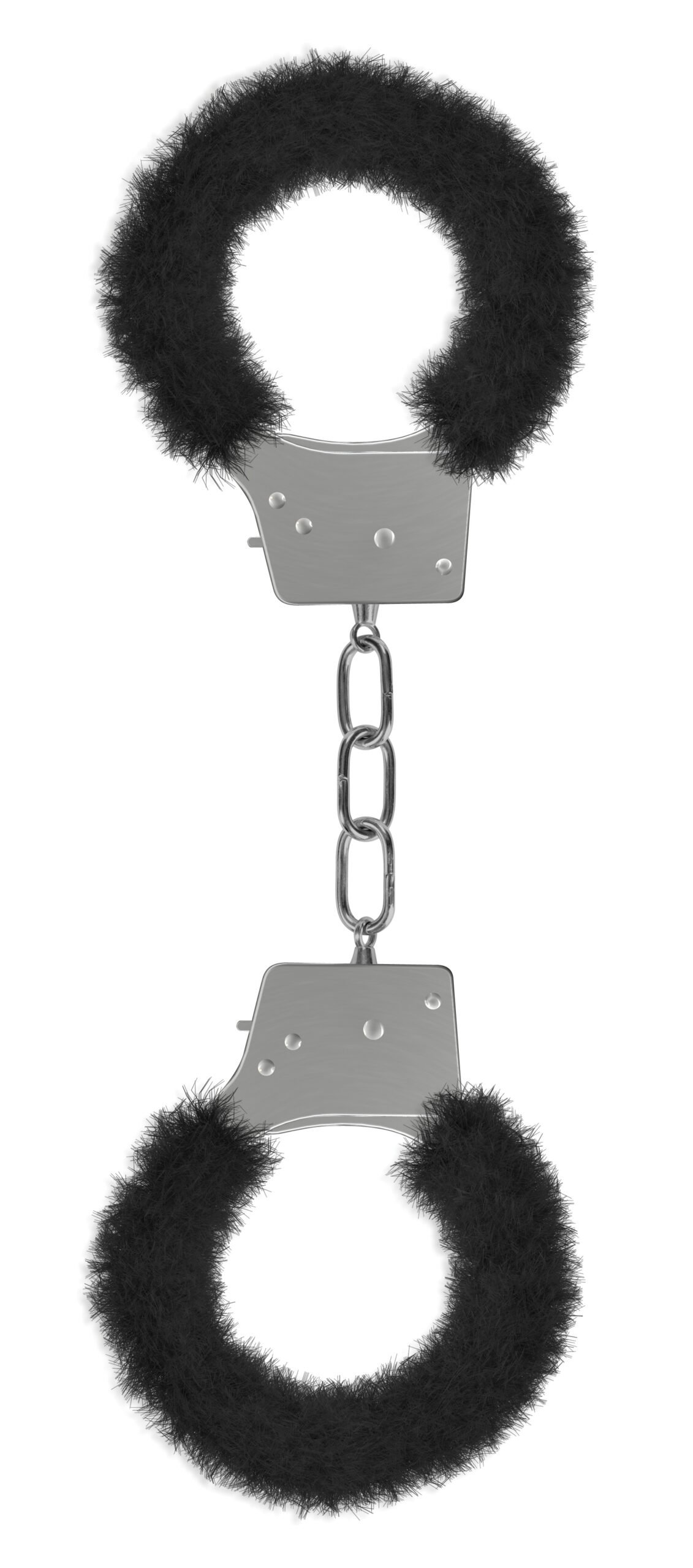 beginners-furry-handcuffs-black Beginner's Furry Handcuffs - Black - Image 1