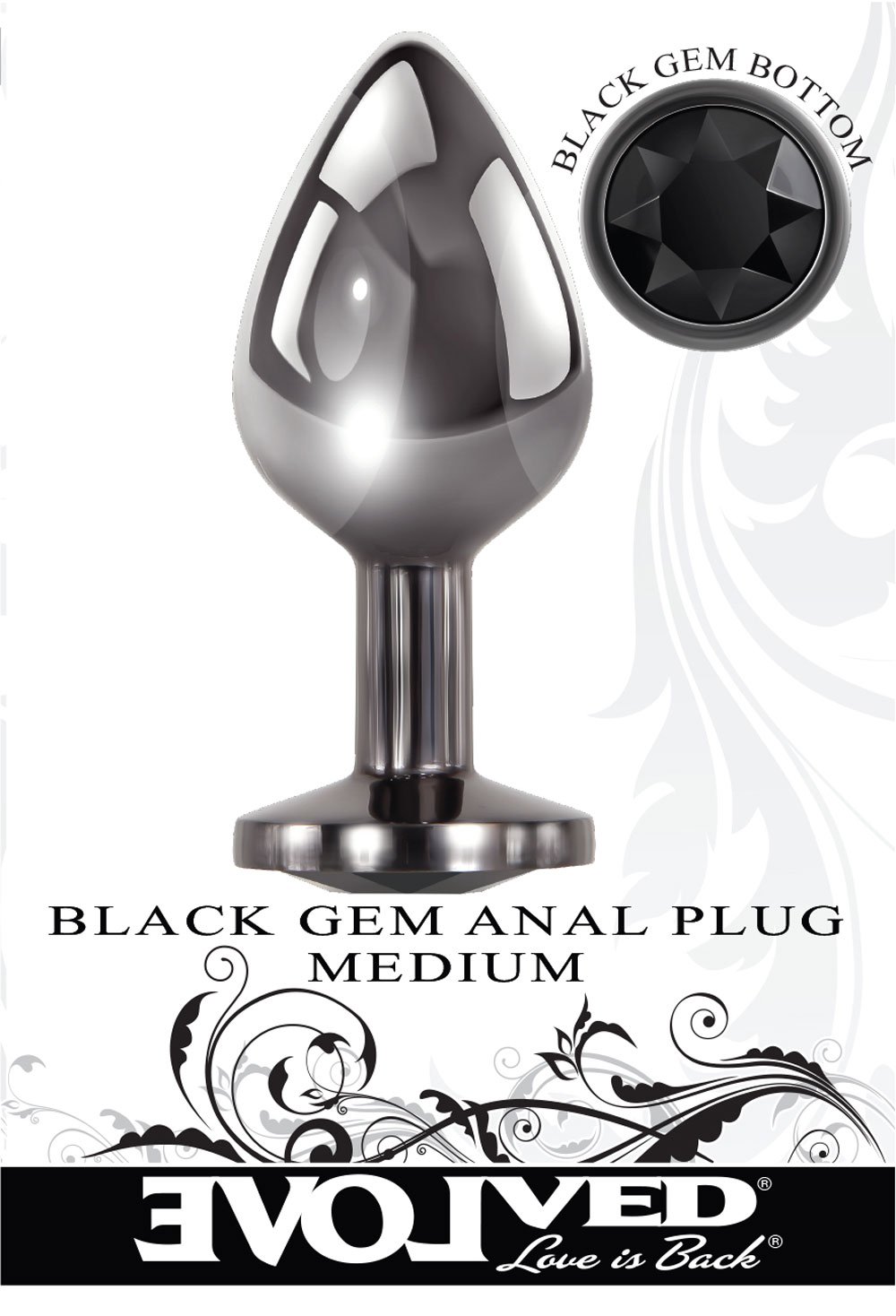 black-gem-anal-plug-medium Black Gem Anal Plug - Medium - Image 1