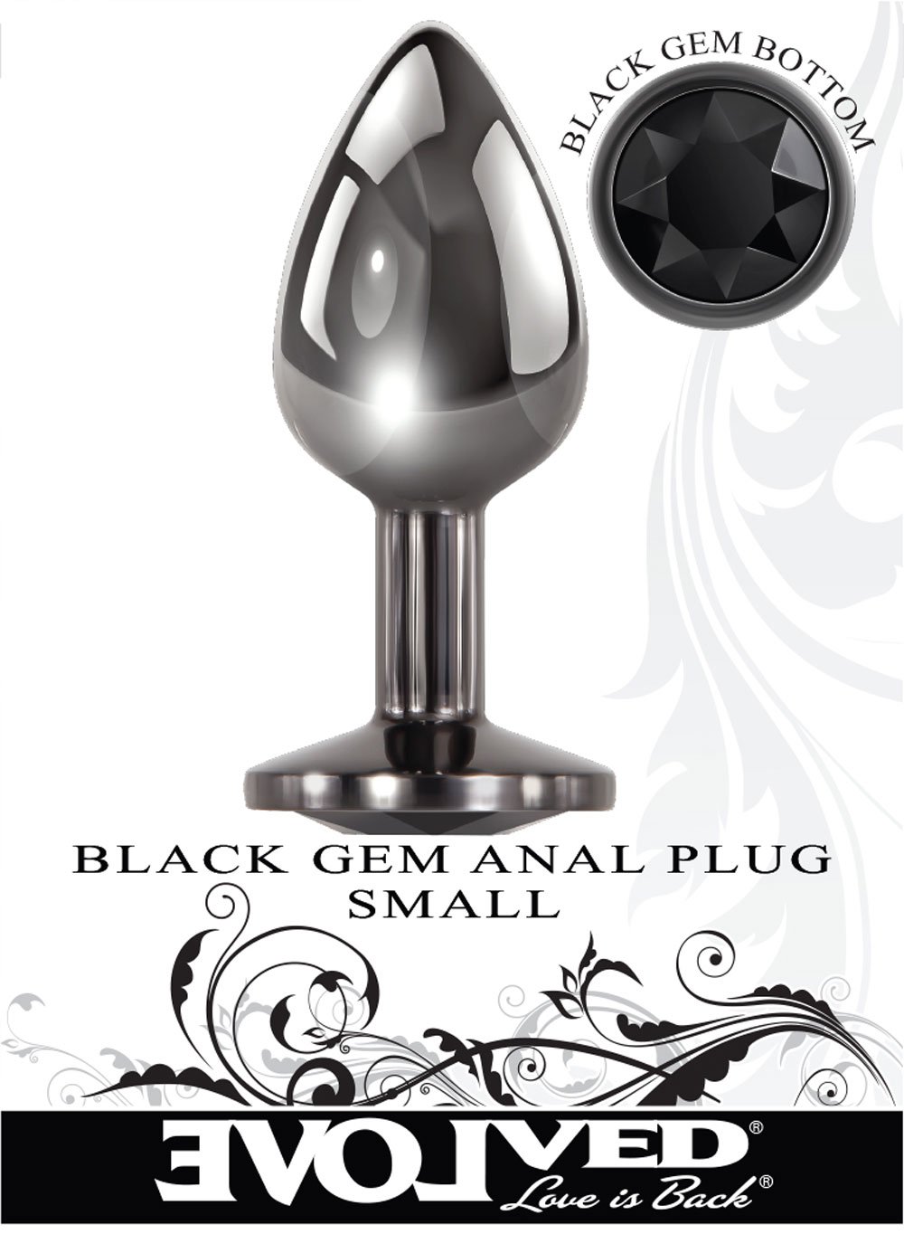 black-gem-anal-plug-small Black Gem Anal Plug - Small - Image 1