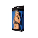 Black Label Harness with Adjustable Choker Black/Rose Gold OS Hanging - Image 9