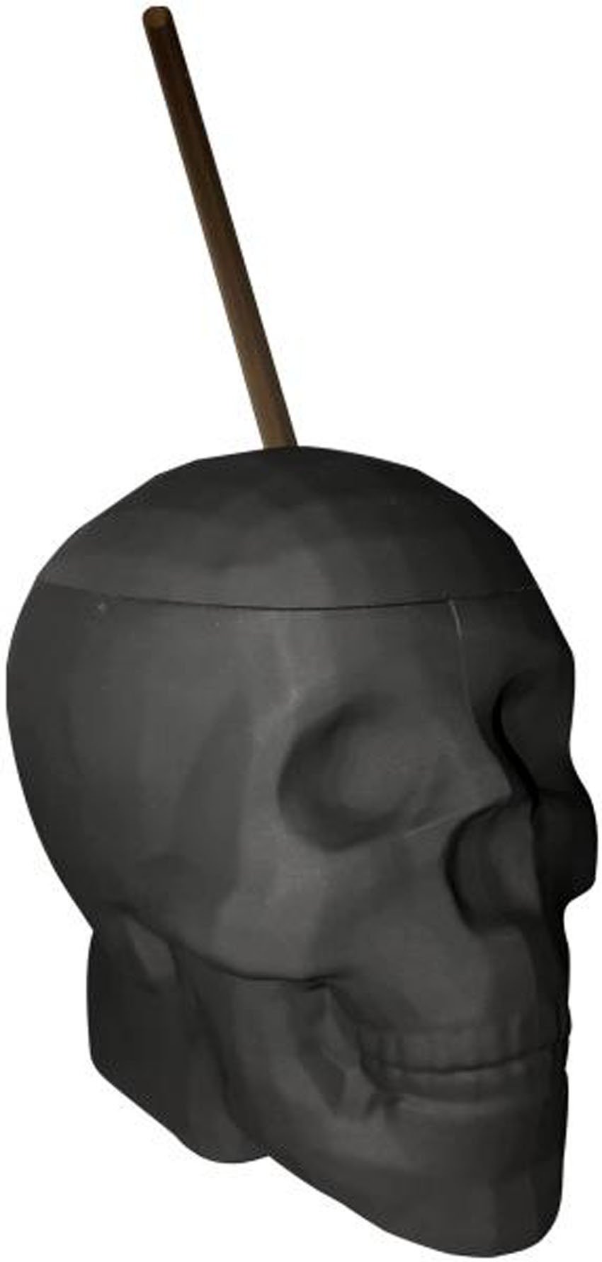 black-matte-skull-cup-22-oz Black Matte Skull Cup 22 Oz - Image 1