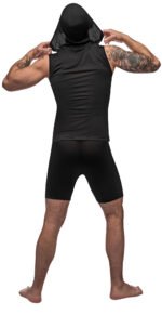 Black Nite Hoodie Tank -  Small - Black - Image 2