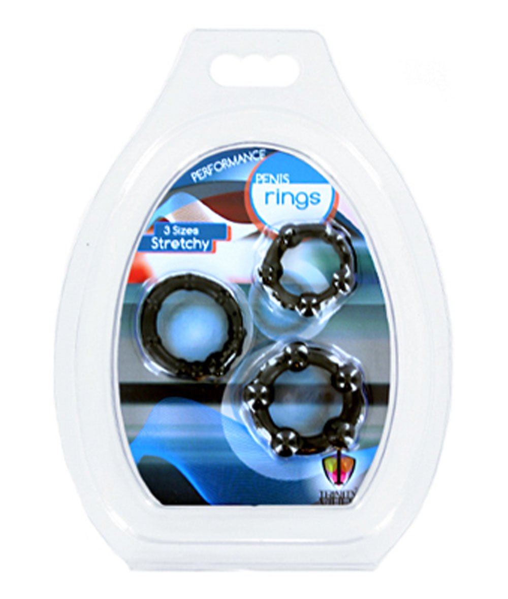 black-performance-erection-rings-packaged Black Performance Erection Rings - Packaged - Image 1