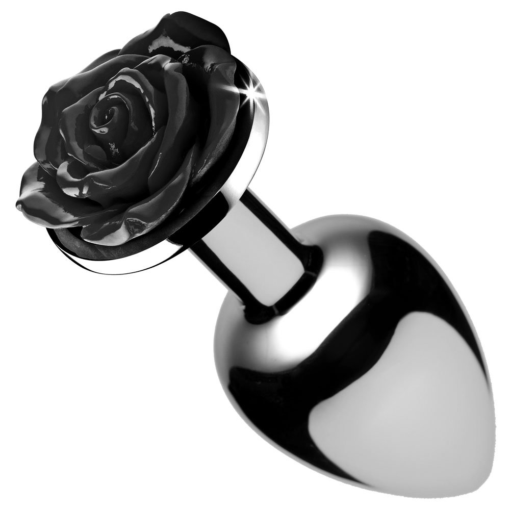 black-rose-anal-plug-medium Black Rose Anal Plug - Medium - Image 1
