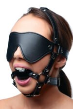 Blindfold Harness and Ball Gag - Image 2