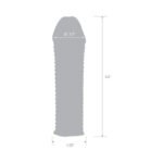 Blue Line 6.5 in. Clear Textured Penis Enhancing Sleeve Extension - Image 4