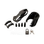 Blue Line Acrylic Chastity Cage Black - Image 2