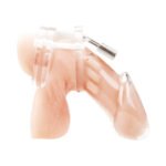 Blue Line Acrylic See-Thru Chastity Cock Cage Clear - Image 3