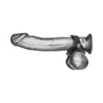 Blue Line C&B Gear V-style Cock Ring with Ball Divider - Image 3