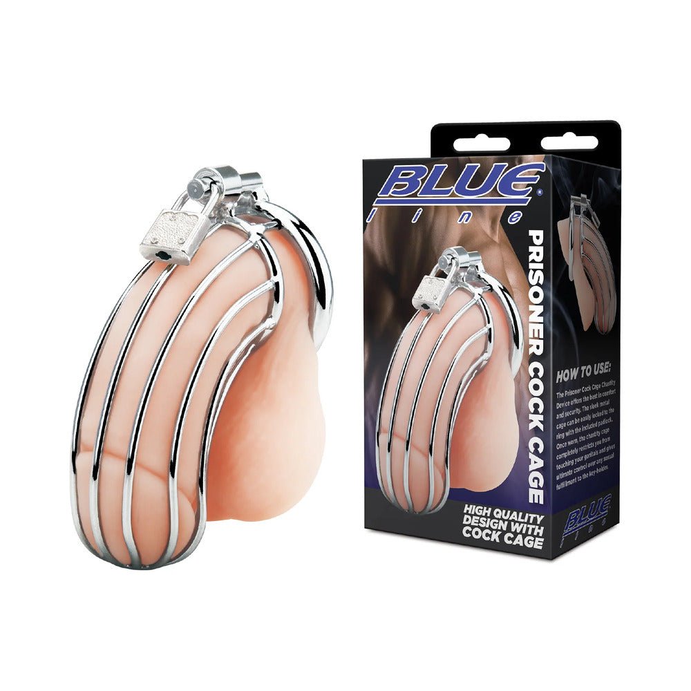 blue-line-prisoner-cock-cage-silver Blue Line Prisoner Cock Cage Silver - Image 1