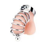 Blue Line Urethral Play Cage – Stainless Steel 3-Piece Set with Sound - Image 3